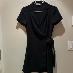 Mango - Black belted dress